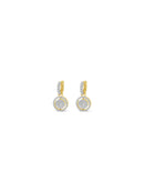 Absolute Reversible Disc Crystal & Mother of Pearl Earrings - E2279gl