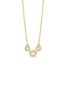 Absolute Triple Crystal Circle Necklace N2282GL