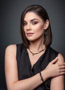 Absolute Black & Star Drop Earrings E2217JT