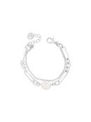 Absolute Chain Pearl Bracelet B2338sl Silver