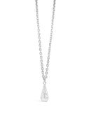 Absolute Long Sphere Drop Necklace N2336sl Silver