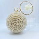 Audrey Pearl & Crystal Sphere Clutch