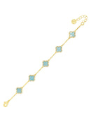Absolute Clover Bracelet Light Blue- B2350AQ