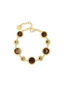 Absolute Brown & Topaz Stone Bracelet B2468CH