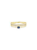 Absolute Light Sapphire & Crystal Bangle - BA262LS