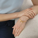 Newbridge Gold Plated Heart Charm Bracelet BR0024GP