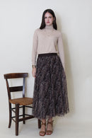 Blathnaid Reversible Tulle Skirt - Paisley & Sparkle