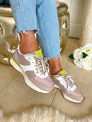 Safety Jogger Rose Shadow, Lilac & Lime Trainer 588026