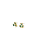 Seala Emerald Shamrock Stud Earrings CE107EM