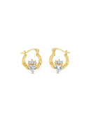 Seala Crystal Claddagh Hoop Earrings CE114GL