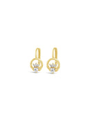 Seala Claddagh Hoop Drop Earrings CE115GL