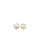 Seala Crystal Claddagh Stud Earrings CE119GL