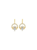 Seala Claddagh Full Crystal Bar Drop Earring CE120GL