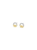 Seala Claddagh Crystal Rope Studs CE124GL
