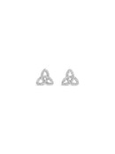 Seala Silver Crystal Trinity Knot Stud CE128MX