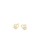 Seala Heart Stud Earrings CE137GL