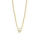 Seala Mini Crystal Claddagh Necklace CP118GL