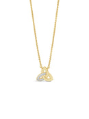 Seala Trinity Knot Crystal & Gold Necklace CP130GL