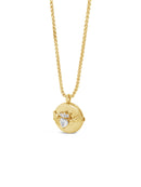 Seala Claddagh Crystal Locket Necklace CP139GL