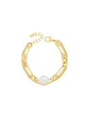 Absolute Chain Pearl Bracelet B2338gl Gold