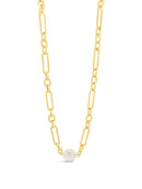 Absolute Chain Pearl Necklace N2338gl Gold