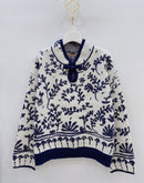 Clementine Floral Jumper - Navy