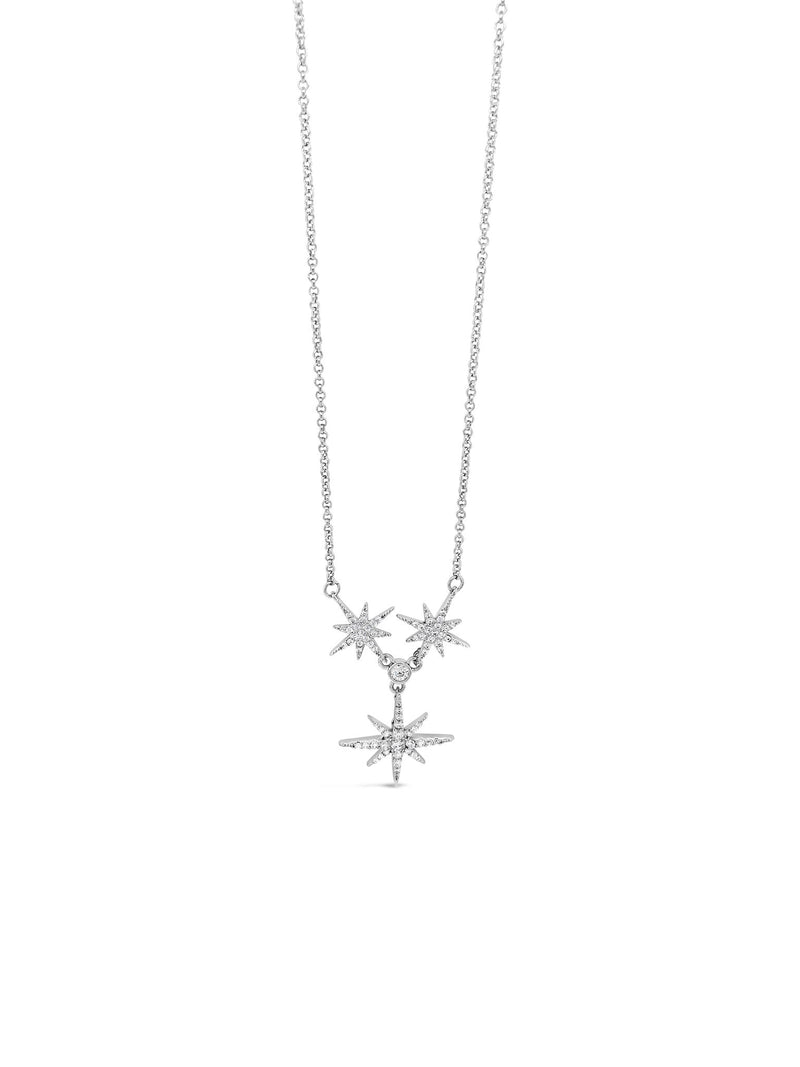 Absolute Crystal Star Drop Necklace N2216SL