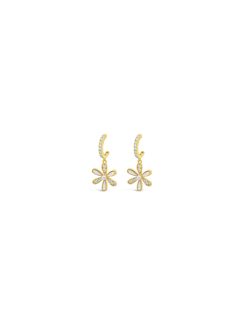 Absolute Daisy Pearl & Opal Earrings - Gold E2256GL