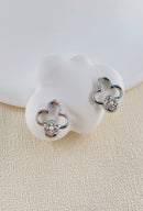 Dakota Petal Stud Earrings - Silver
