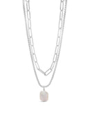 Absolute Double Strand Pearl Necklace N2339sl