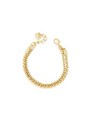 Absolute Double Strand Chain Bracelet B2333gl Gold