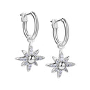 Newbridge Star Earrings with Clear Stones E022SR