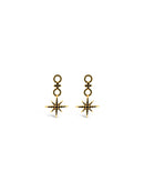 Absolute Black Crystal Star Drop Earrings E2215JT