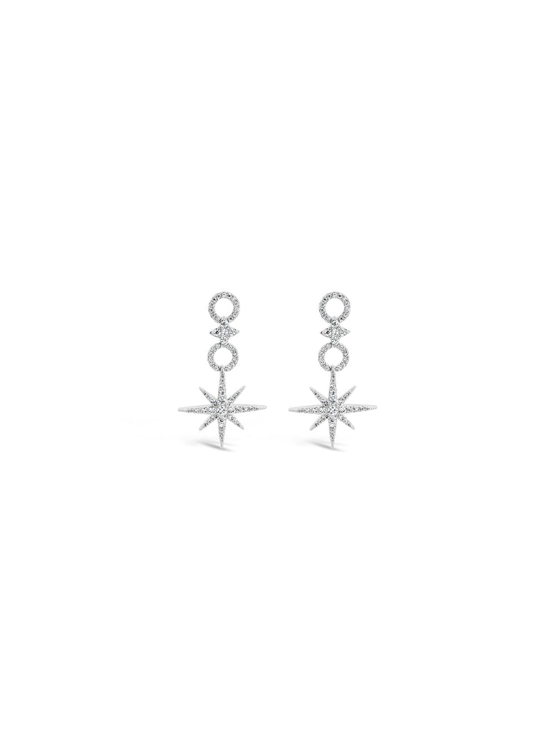 Absolute Crystal Star Drop Earrings E2215