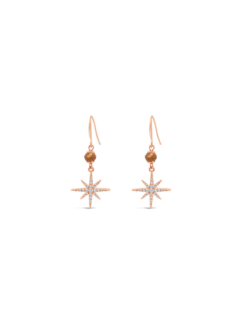 Absolute Copper & Star Drop Earrings E2217BR