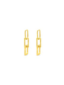 Absolute Gold Square Link Earrings -E2335GL