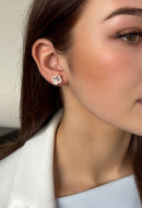 Absolute Clover Stud Earrings - Mother of Pearl E2350GL Gold