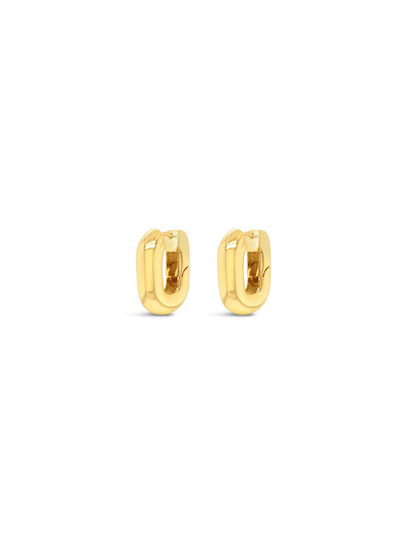 Absolute Thick Hoop Earrings - E2391GL Gold