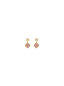 Absolute Pink Clover Drop Earrings - E2409PK