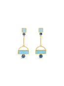 Absolute Gold Blue Earrings - E2413LS