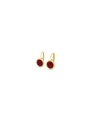 Absolute Siam Stone Drop Earring E2468SI