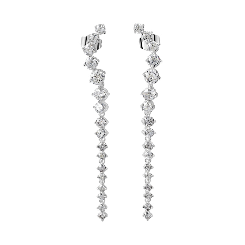Newbridge Silver Plated CZ Drop Earrings ER0020SP