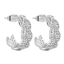 Newbridge Silver Plated Demi Hoop Earrings ER0043SP