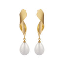 Newbridge Gold Plated Pearl Earrings ER0049GP