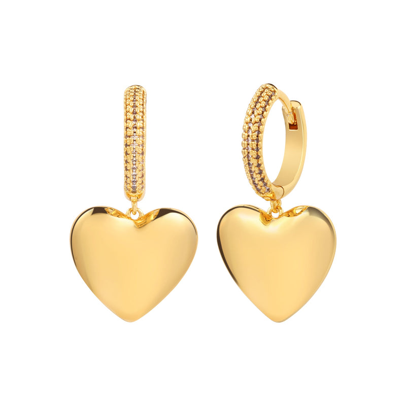 Newbridge Gold Plated Heart Earrings ER2660GP