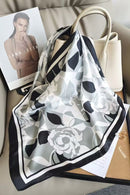 Elidi Printed Neck Scarf - Black & Grey