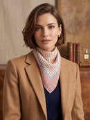 Gina Mini Polka Dot Neck Scarf - Cream & Red