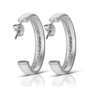 Newbridge Hoop Earrings with Clear Stones ER8824
