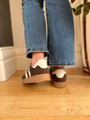 Marco Tozzi Chocolate Cord Trainer 2-23776-45 353