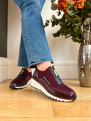 Marco Tozzi Mulberry Wedge Zip Up Trainers 2-24780-45 567
